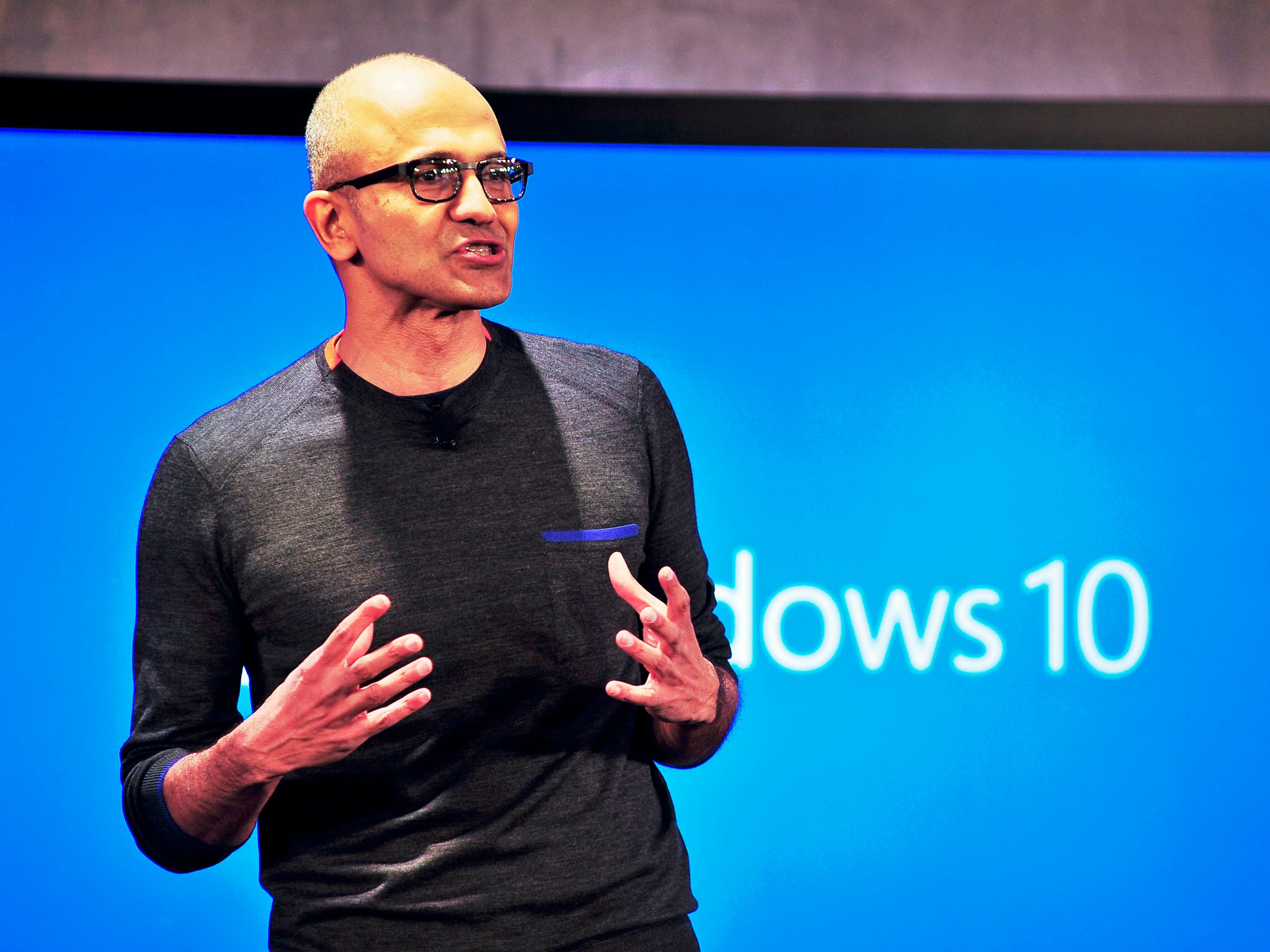 Satya Nadella that Microsoft is at work on &#39;ultimate mobile device&#39;