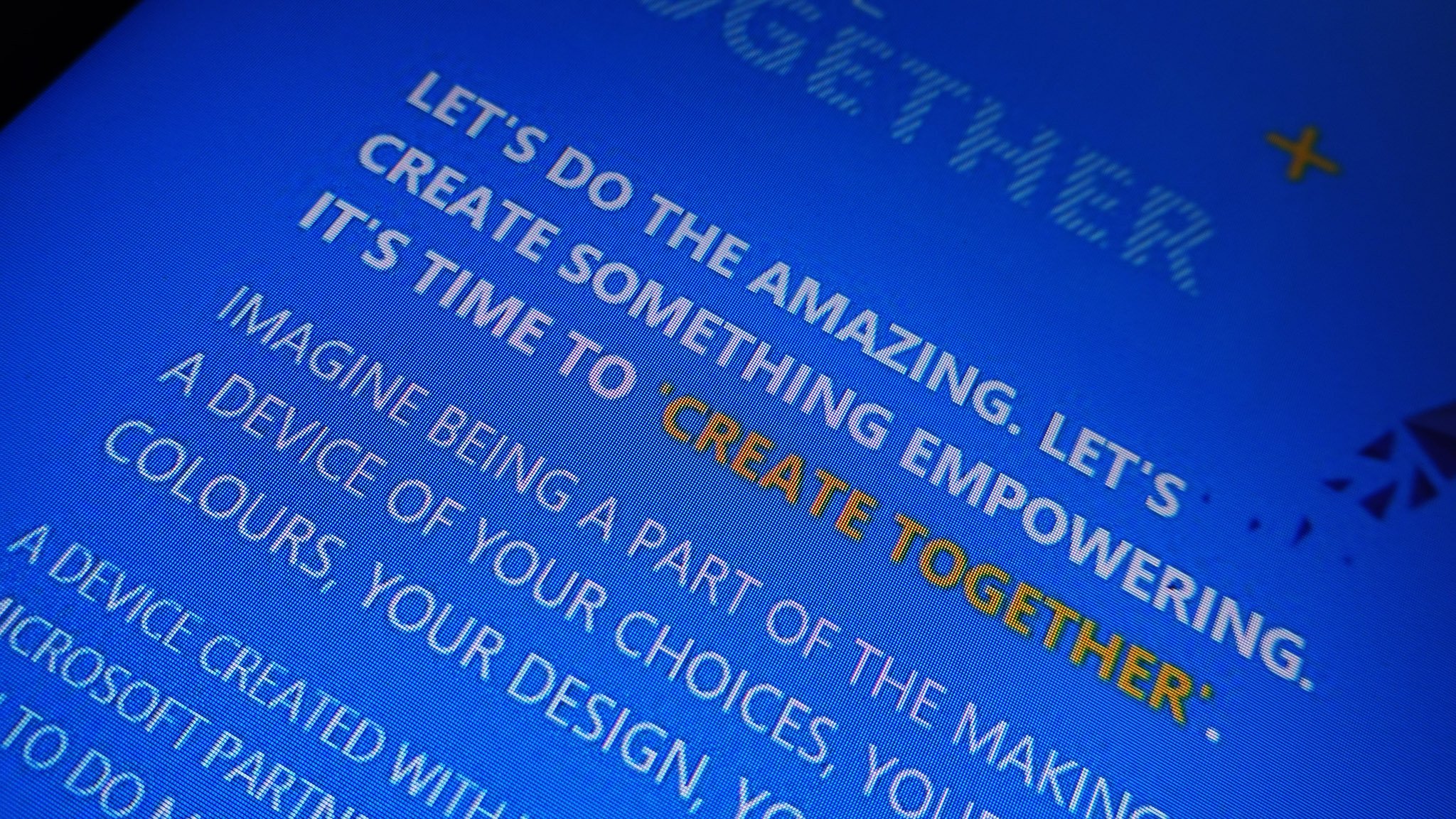 Microsoft &#39;Create Together&#39;