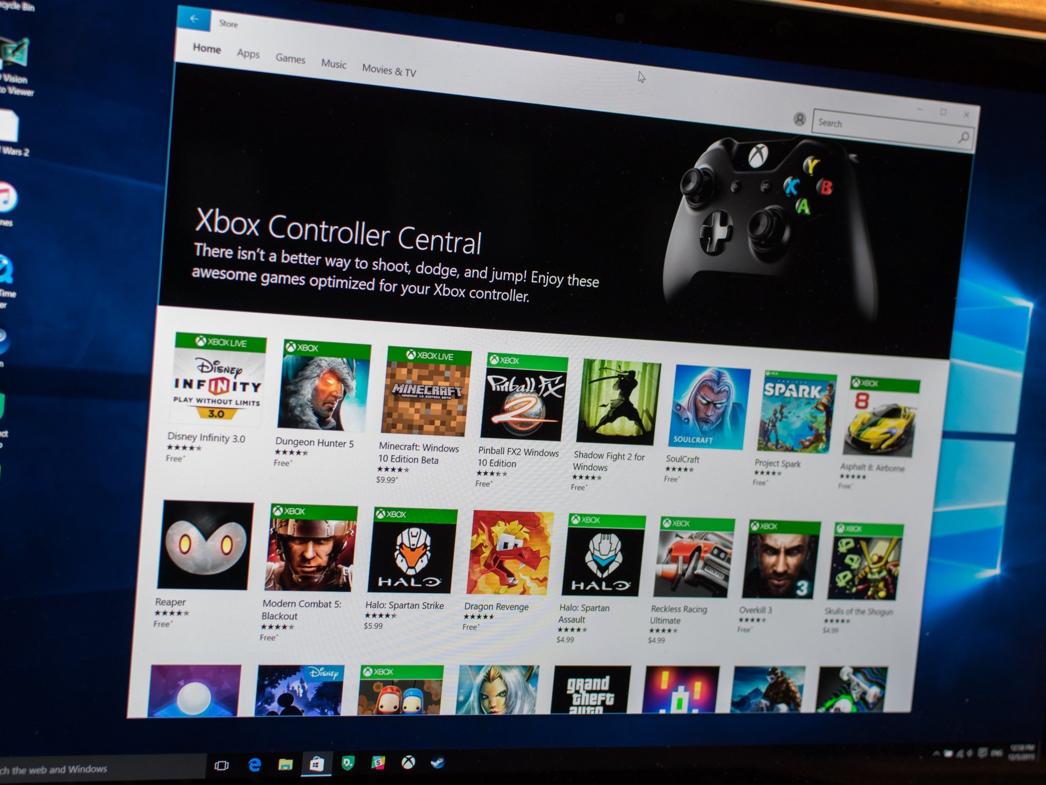 Windows Store highlights the best PC games to play with a controller