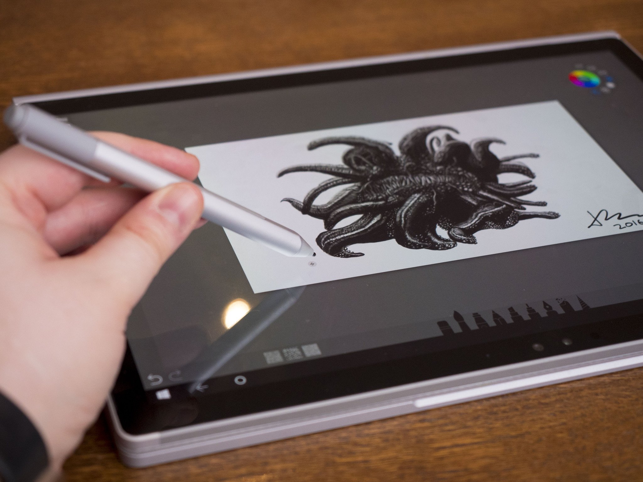 Sketchable review drawing on the Surface Book a