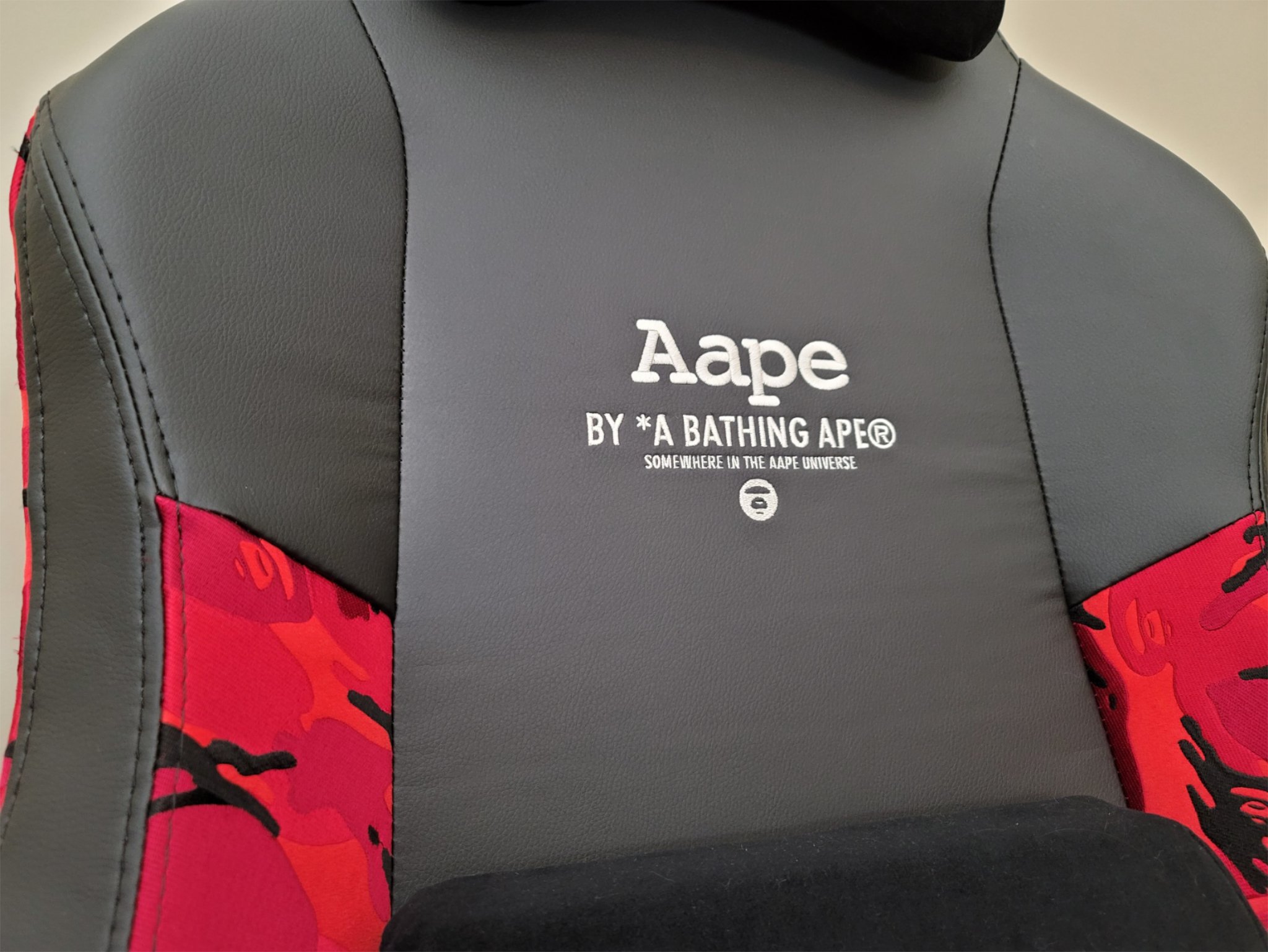 Secretlab Aape Red Gaming Chair Aape Logo Front