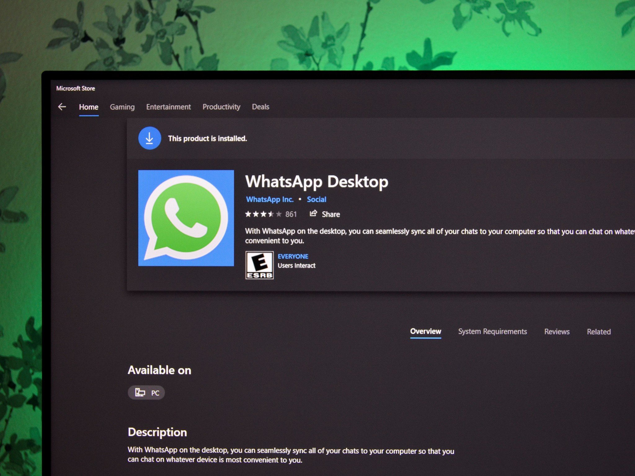 Whatsapp Desktop Green