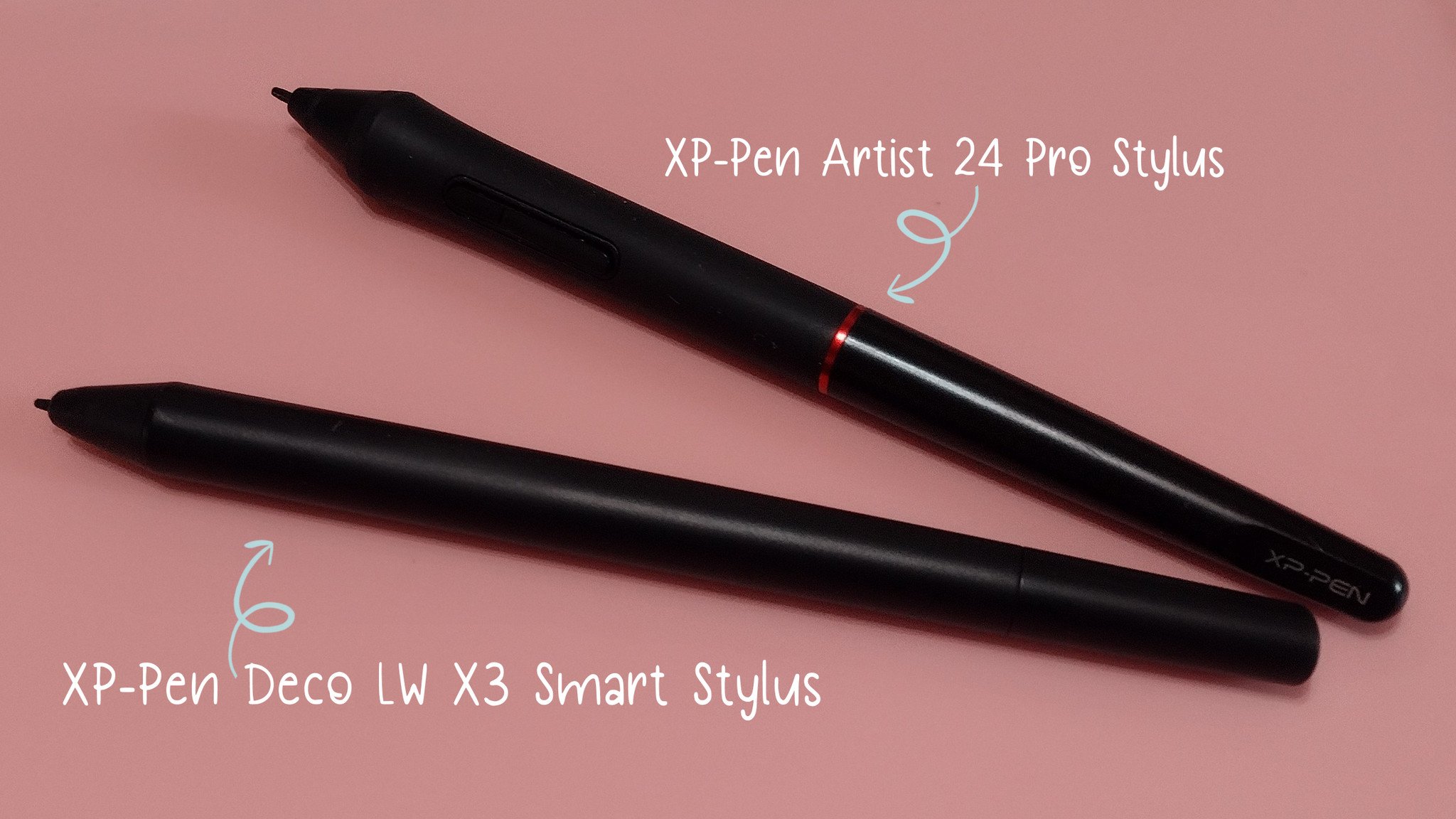 Xp Pen Stylus Comparison Labelled