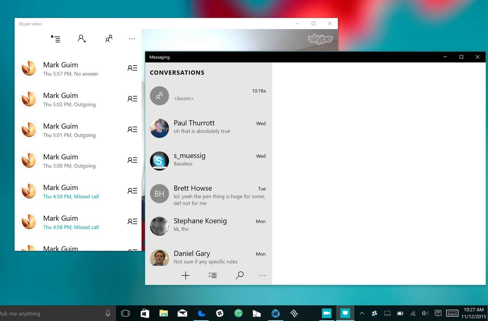 Windows 10 Skype