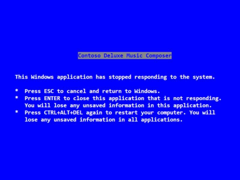 Yes, Steve Ballmer wrote the text for the old Blue Screen of Death ...