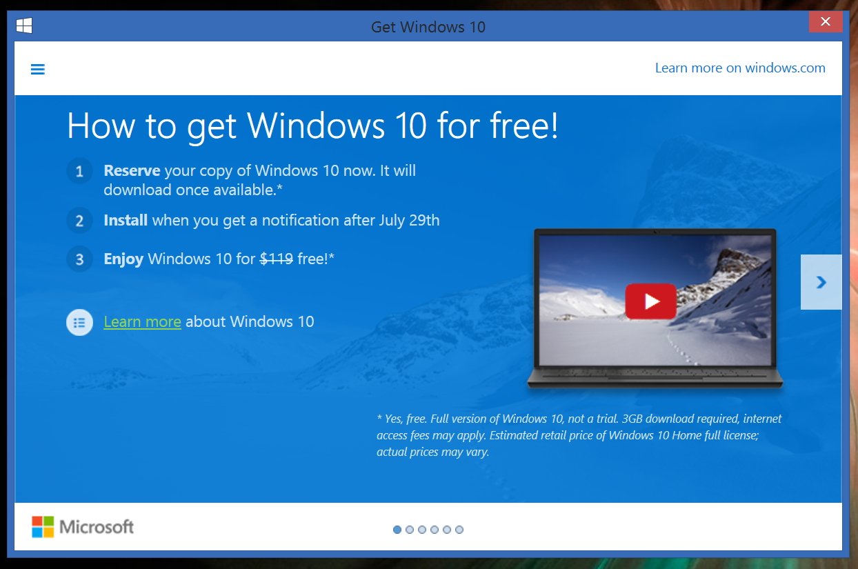 The 'Get Windows 10' app is finally being removed from