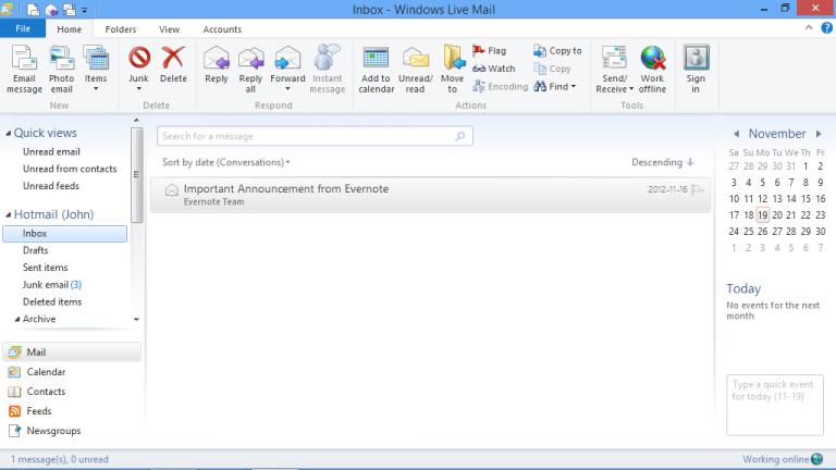 Windows Live Mail 2012 Voor Vista