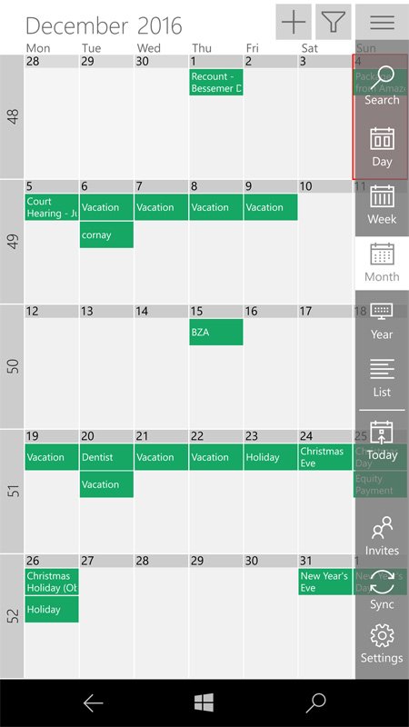 one calendar windows 10 download