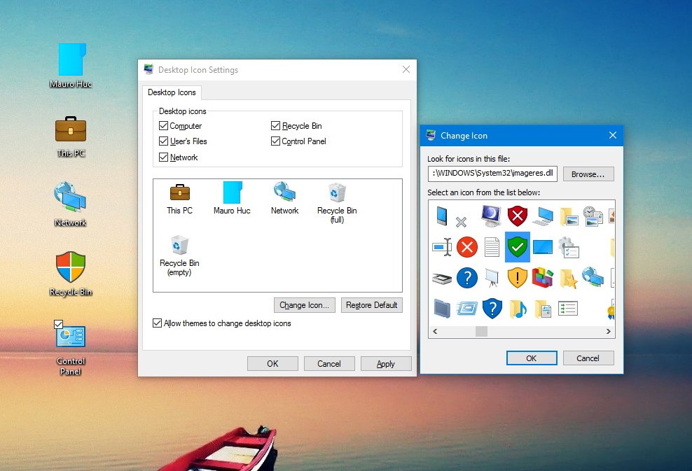How to restore the old desktop icons in Windows 10 ...