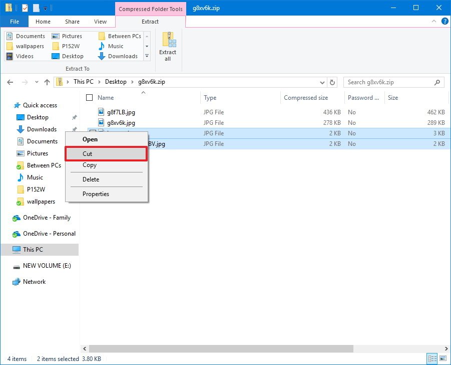 How to zip (and unzip) files using Windows 10 Windows