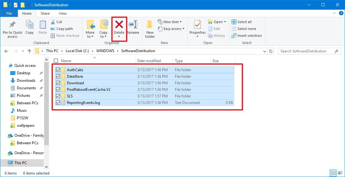 c windows softwaredistribution download safe to delete