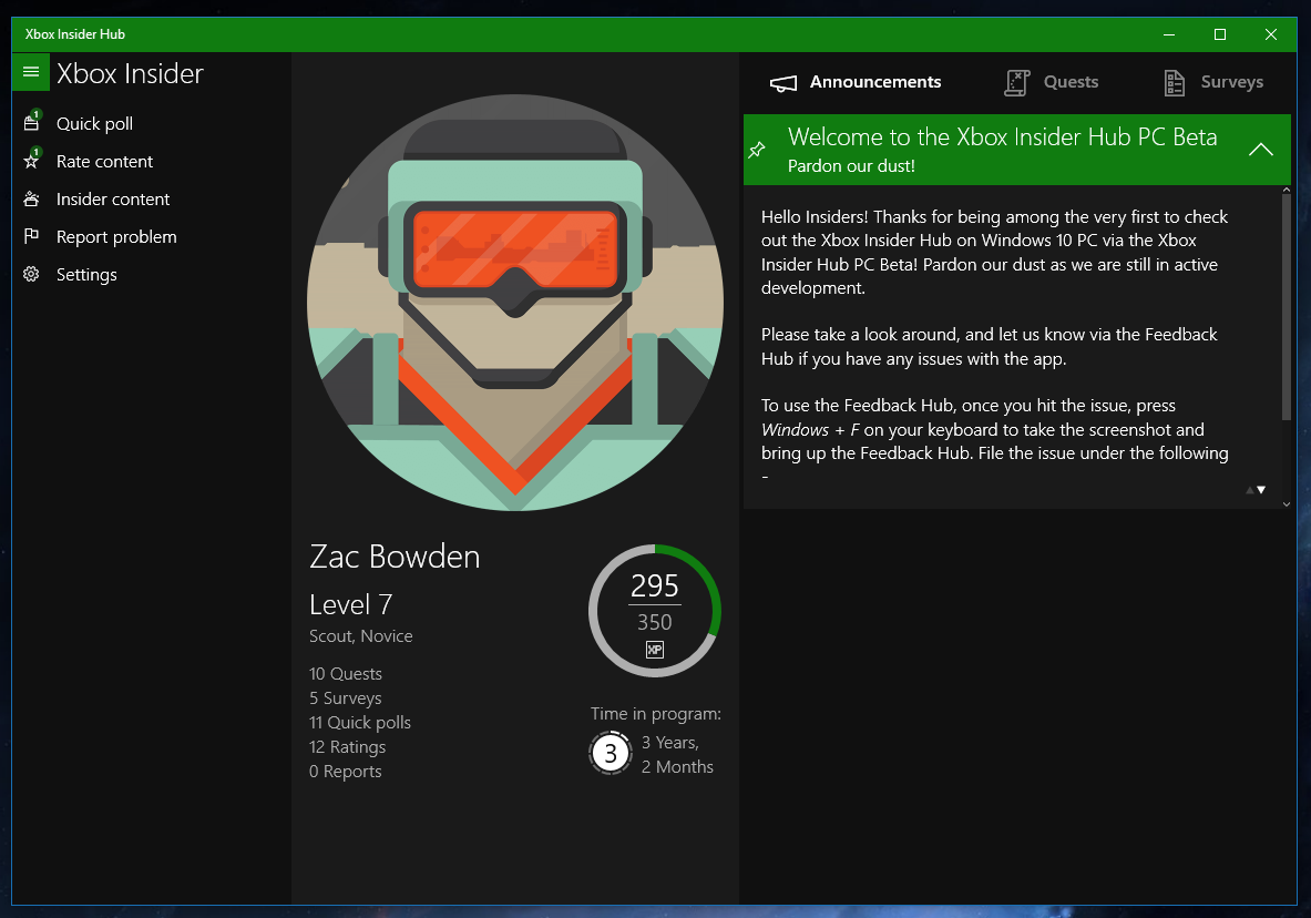 Xbox Insider Hub comes to Windows 10 in beta | Windows Central
