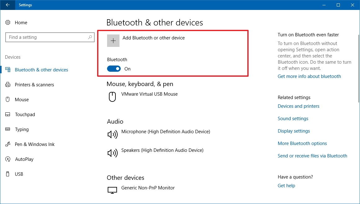 How to manage Bluetooth devices on Windows 10 Windows