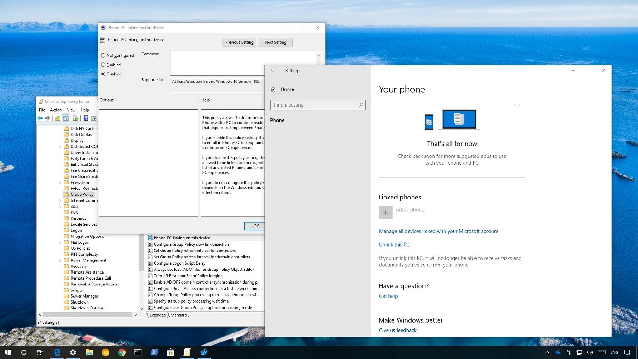 How to disable the phone-to-PC linking feature on Windows 10 | Windows