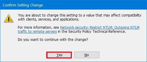 Group Policy Editor confirm policy