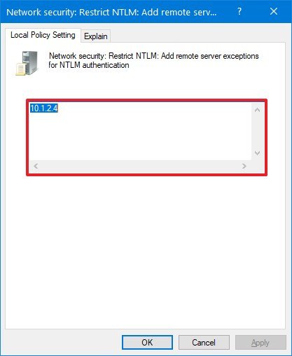 Network Security Restrict Ntlm Exception Policy