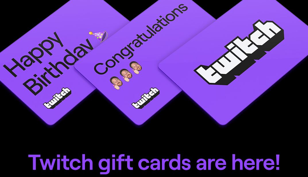 Twitch gift cards now available online at Amazon, Best Buy, and