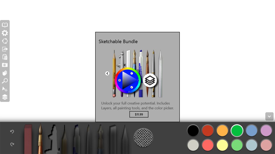 Sketchable a feature rich drawing app for Windows 8 