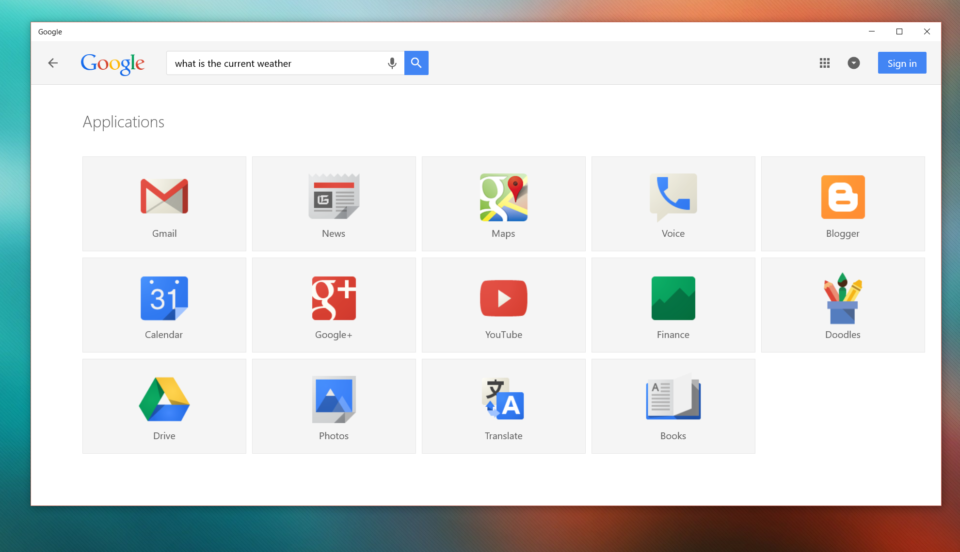 Google has updated its only app in the Windows Store 