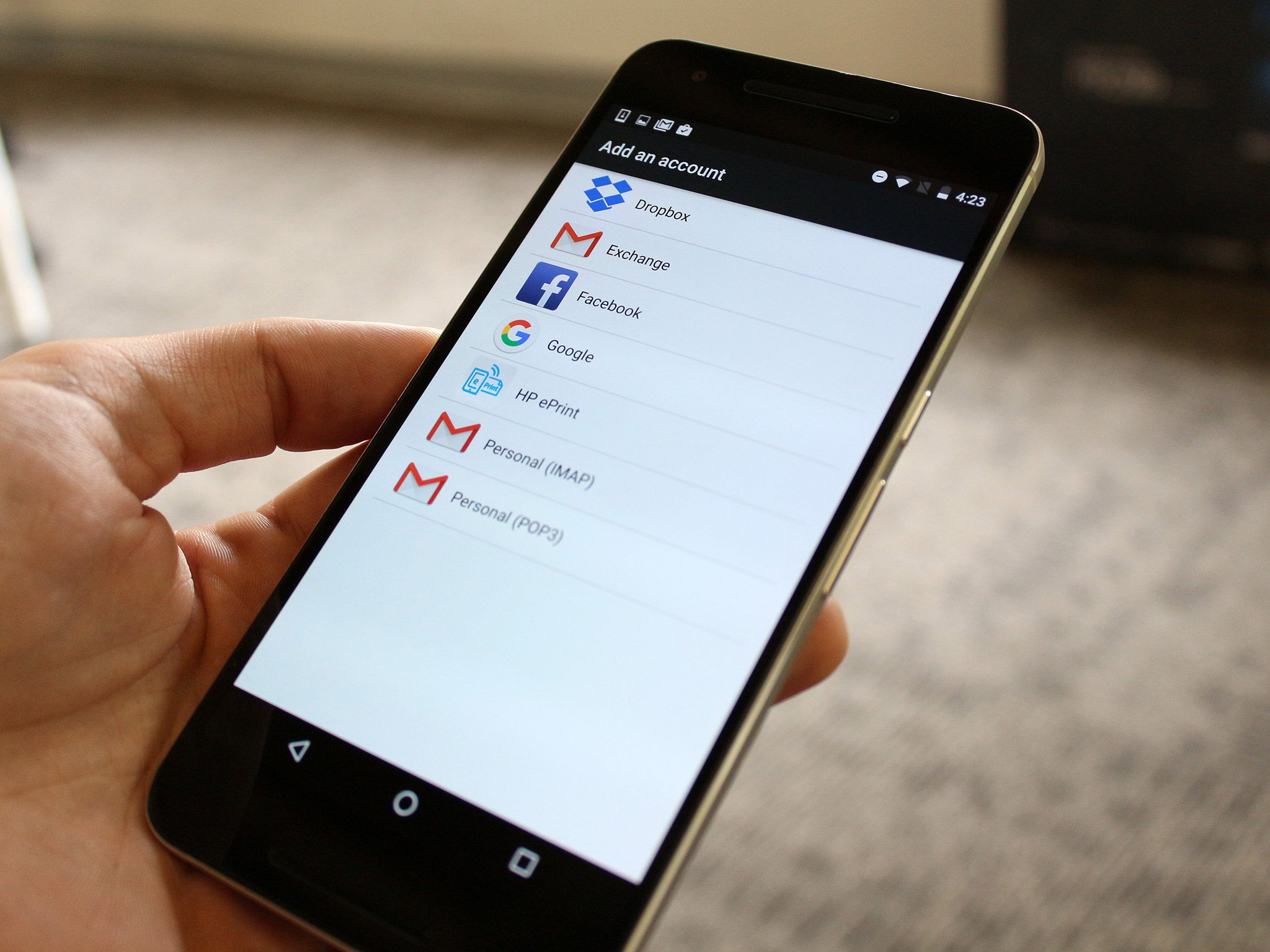 How to change google account in android phone