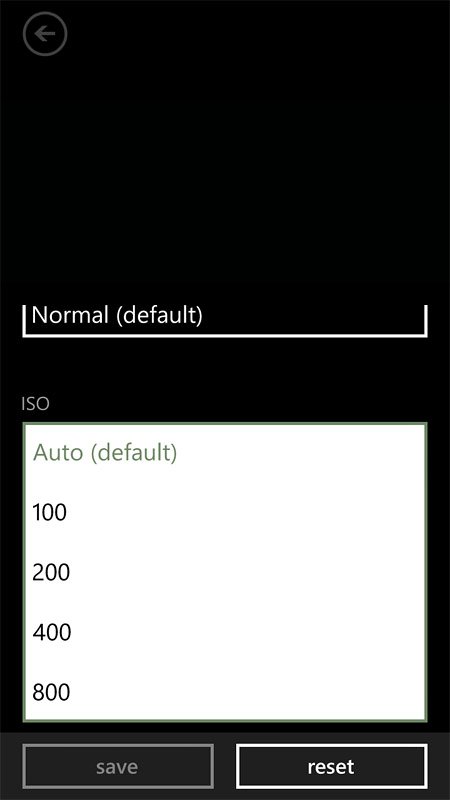 HTC 8X ISO Settings