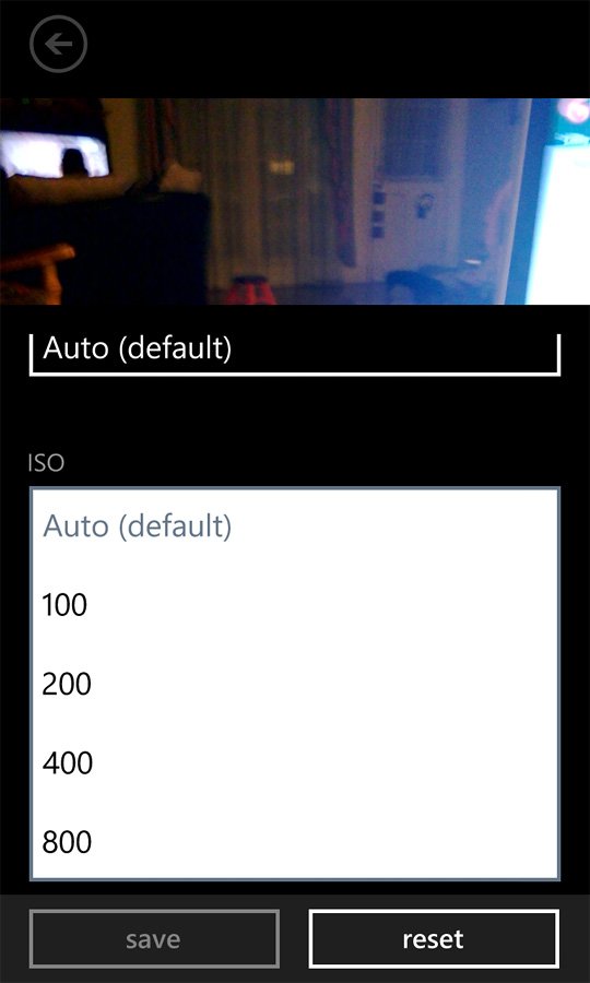 Lumia 920 ISO Setting