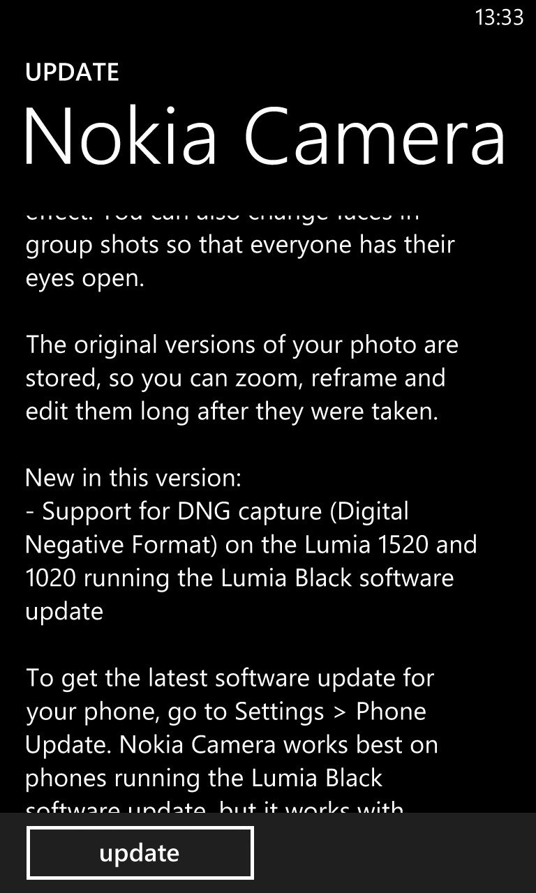 Nokia Camera Update