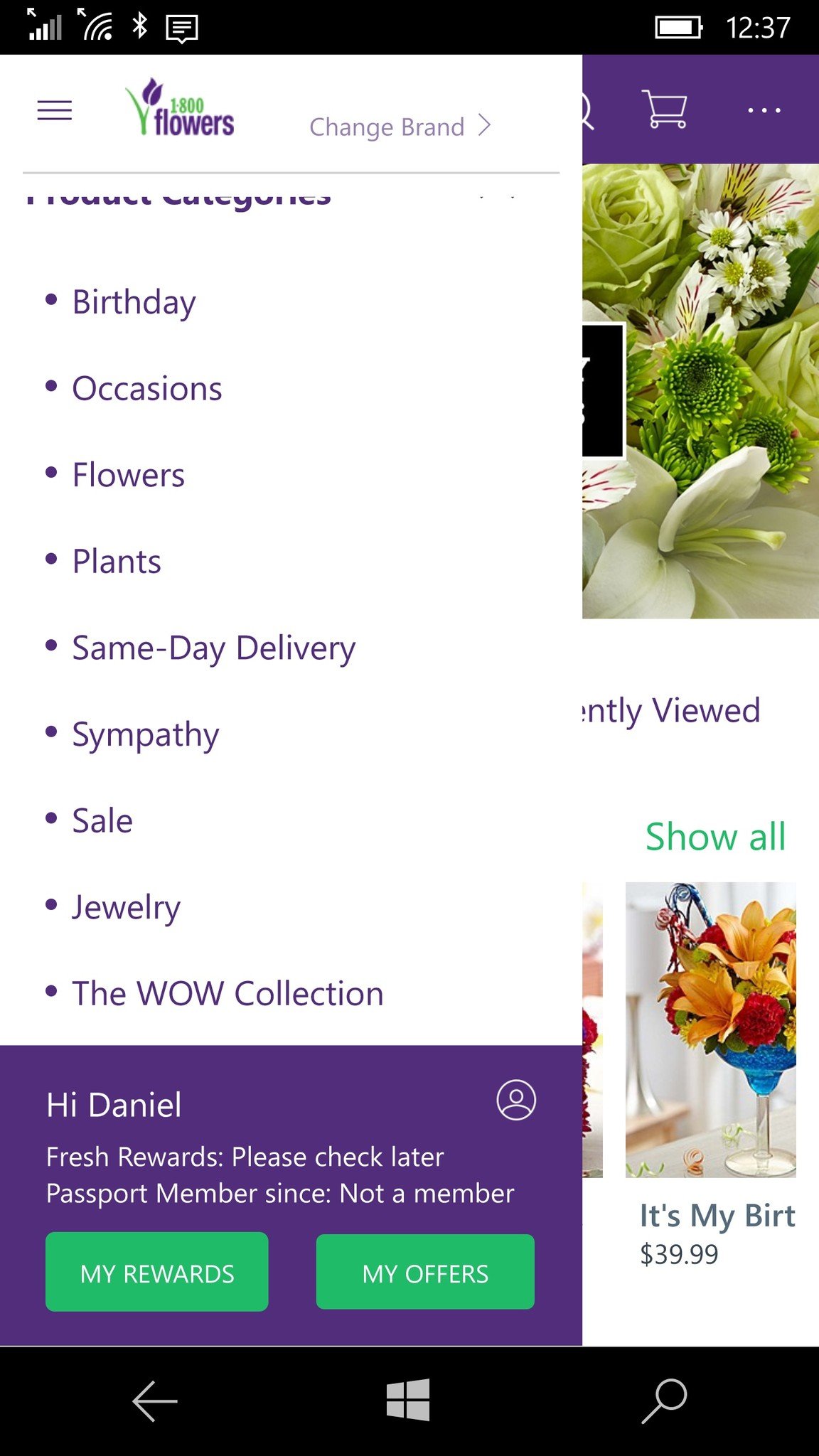 1-800-Flowers for Windows 10 Mobile