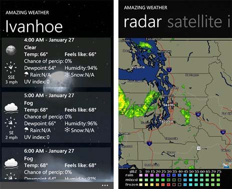 Amazing Weather Hourly Forecast and Radar