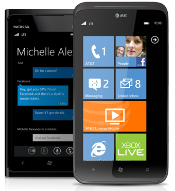 AT&amp;T Nokia Lumia 900 and HTC Titan II