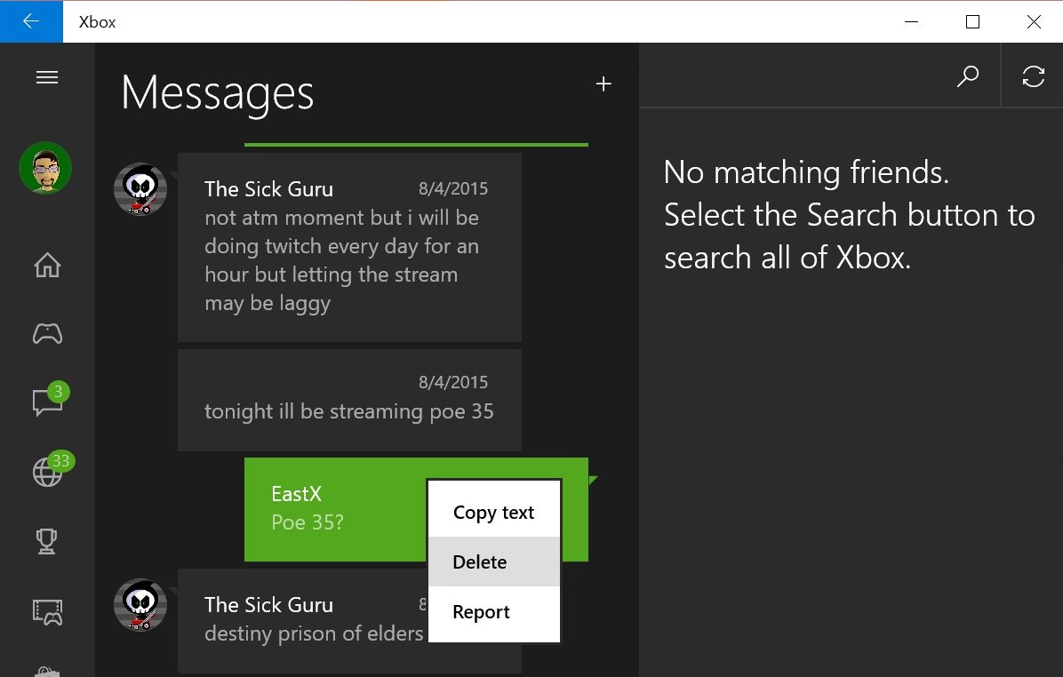 How To View And Delete Xbox Messages And Feed Items In Windows 10
