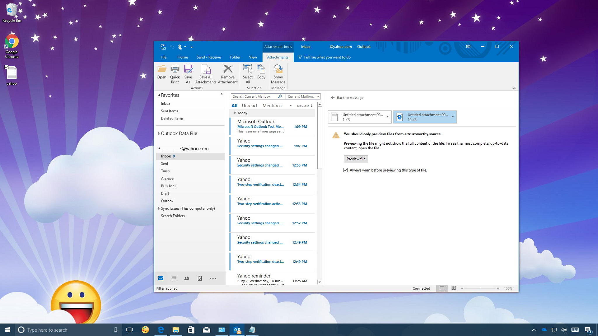 How To Configure A Yahoo Email Account On The Outlook 2016 Desktop