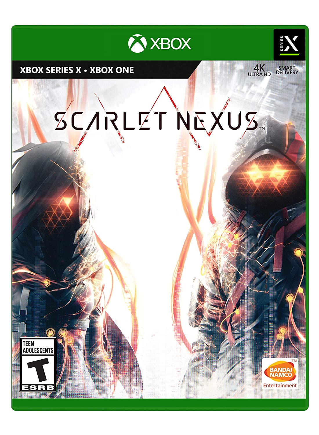 Arte da caixa do Xbox Scarlet Nexus
