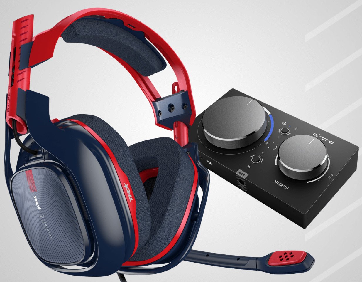 The Astro A40 TR with the Mixamp