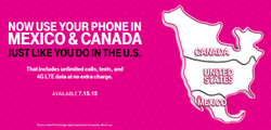 No more T-Mobile charges in Mexico or Canada