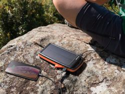 Recharge anywhere with RAVPower's 20000mAh Solar Power Bank at over 40% off