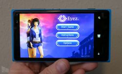 Eyez for Windows Phone: Solve puzzles by controlling space itself