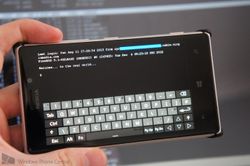 PuTTY Windows Phone port currently in development, bringing the SSH client to the small screen