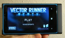 Vector Runner Remix and the TreSensa game engine arrive on Windows Phone 8