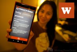 Today's Word - learn a new word every day with Windows Phone 8