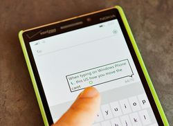 A quick look at the new keyboard caret in Word Flow for Windows Phone 8.1