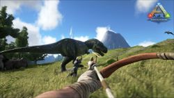We play prehistoric survival game ARK: Survival Evolved