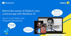 Flipkart and Microsoft will host a Twitter chat tomorrow