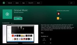 Groove Music Universal App peeks out on the Xbox One