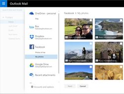 Outlook.com supports Google Drive and Facebook