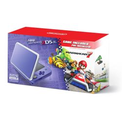 Game on with this $129 Nintendo 2DS XL Purple + Silver Mario Kart 7 bundle