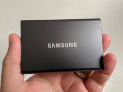 Carry your data with you with the Samsung T7 portable SSD on sale for $92