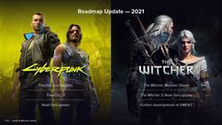 The focus for CDPR in 2021 is on Cyberpunk 2077 and the Witcher