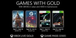 Xbox Games with Gold for September have been revealed