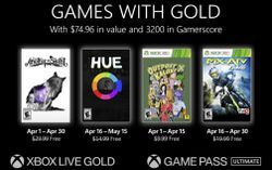 The Xbox Games with Gold offerings for April have been revealed